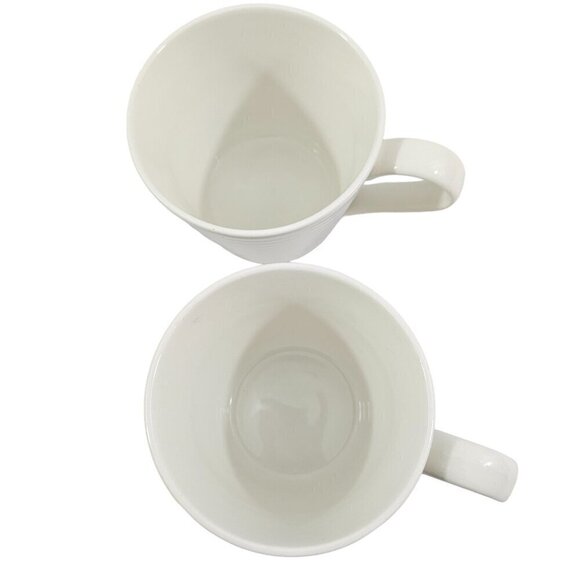 Royal Doulton Gordon Ramsay MAZE 12 Oz White Stoneware Mugs – Set of 2 - Picture 4 of 16
